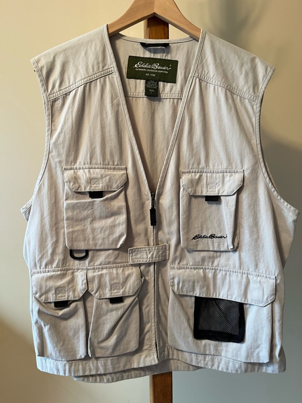 Eddie Bauer Light Taupe Outdoor Vest